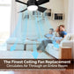 🔥Limited 50% OFF✨2-IN-1 PORTABLE CEILING FAN & LIGHT with Remote Control🌀3