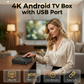 📺 50% OFF!🎮Android TV Box with Bluetooth-Q
