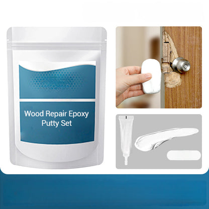 🛠️ BUY 2 GET 1 FREE!⏰Chicssleek® Wood Repair Epoxy Putty Set – Strong, moldable & sandable – Perfect for fixing furniture, floors or crafts – waterproof & stainable 🌲✨🧰