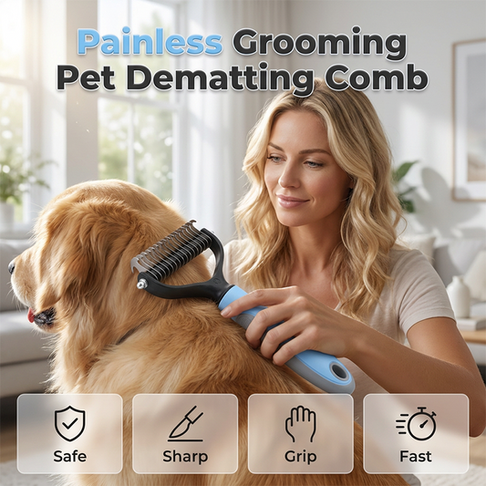 ⏰Buy 1 get 1 free -Fine-Tooth Pet Flea Comb for Cats & Dogs