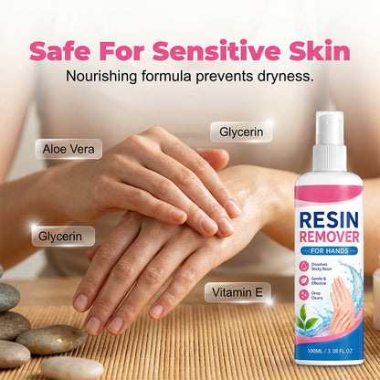 ✨🤲Hot Sale 50% OFF!💦Chicssleek® Gentle Resin Remover for Hands – Instantly dissolves sticky epoxy & UV resin. Safe for sensitive skin, no irritation. A must for crafters! 🎨💎