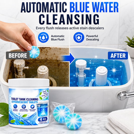 🚽LAST DAY SALE ONLY ￡8.99!!🔄✨Chicssleek® Effervescent Toilet Bowl & Tank Cleaning Tablets – Fast-Acting, Deep Clean, Removes Stains & Odors